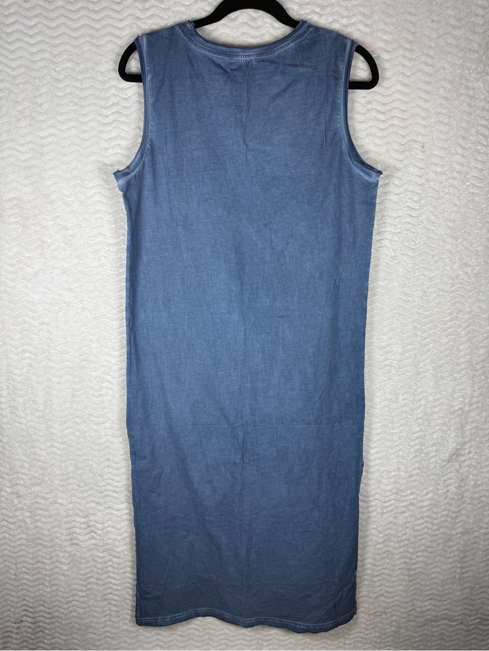 Zutter Blue Sleeveless Graphic Midi Dress - "Free Bird" - Picture 10 of 10